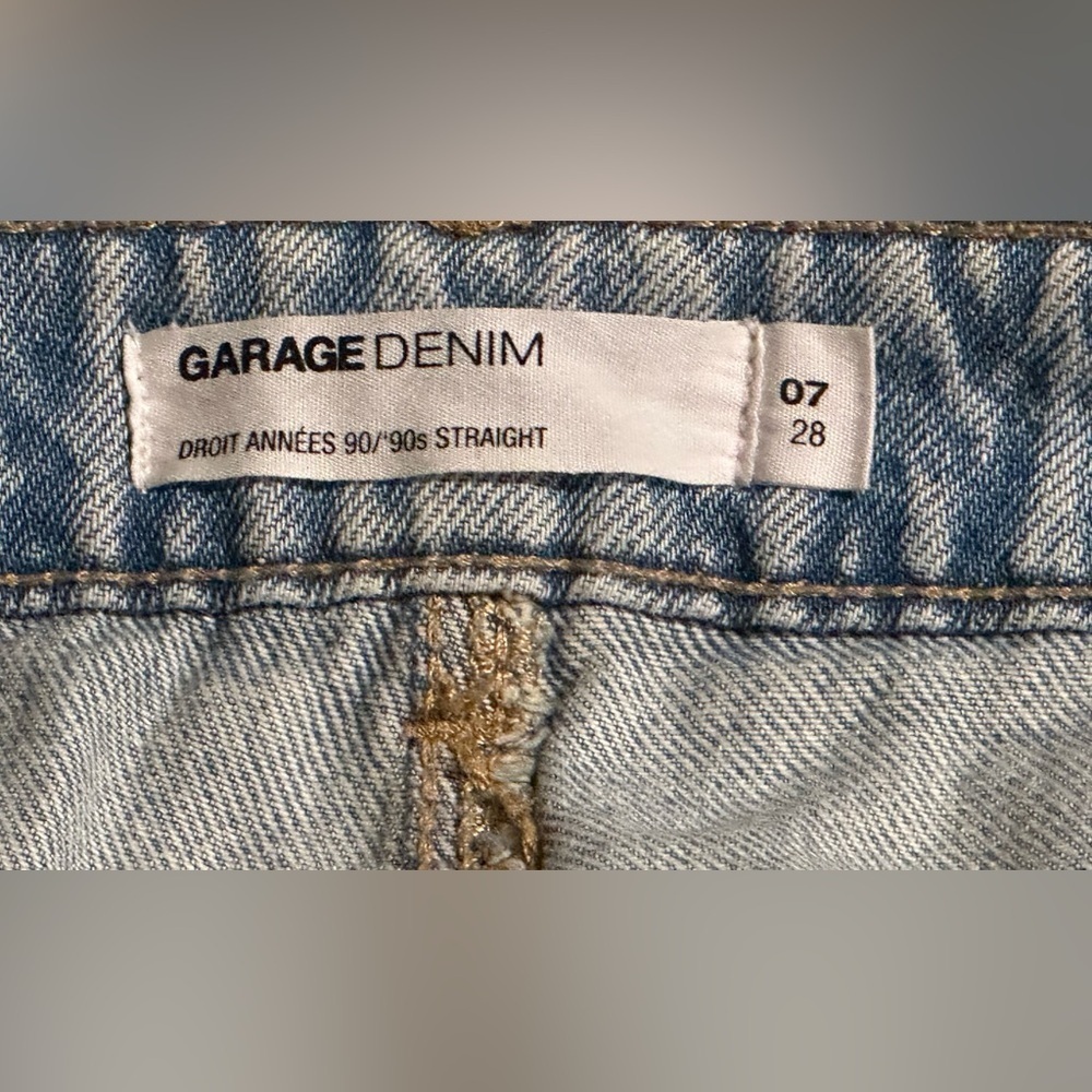 Garage denim straight leg jeans women’s size 7 - Picture 7 of 8